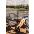 Krzesło ogrodowe CAFE AZURE biały /       czarny