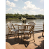 Krzesło ogrodowe CAFE PARIS białe rattan