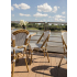Krzesło ogrodowe CAFE PARIS białe rattan