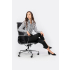 Fotel biurowy AERON PRESTIGE PLUS czarny - skóra naturalna, aluminium