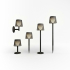 NEW GARDEN lampa ogrodowa GRETA SOLAR NEGRO 5in1 czarna