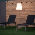 NEW GARDEN lampa podłogowa LOLA SLIM 180 SOLAR & BATTERY brass