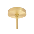 Lampa wisząca PLANETARIO 15 GOLD złota - klosze szronione
