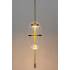 Lampa wisząca CHAPLIN 200 mosiądz - LED, szkło