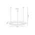 MOOSEE lampa wisząca RING LUXURY 90  złota