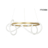 MOOSEE lampa wisząca SERPIENTE 60 złota