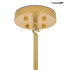 MOOSEE lampa wisząca CANDELABR 10 złota