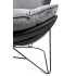 Fotel OTILIA STAND VELVET ciemny  szary welur