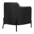 Fotel VENICE BLACK czarny PU / pepitka