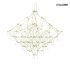 MOOSEE lampa wisząca CONSTELATION 100     GOLD - LED, stal szczotkowana
