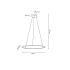 MOOSEE lampa wisząca RING SLIM 60 złota