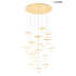 MOOSEE lampa wisząca LEAFS DISC złota