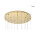 MOOSEE lampa wisząca LEAFS DISC złota