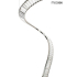 MOOSEE lampa wisząca WAVE CORDON 1A chrom