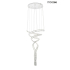 MOOSEE lampa wisząca WAVE CORDON 2B chrom