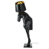 MOOSEE lampa podłogowa KOŃ HORSE STAND    M czarna - włókno szklane