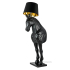 MOOSEE lampa podłogowa KOŃ HORSE STAND    M czarna - włókno szklane