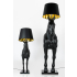 MOOSEE lampa podłogowa KOŃ HORSE STAND    M czarna - włókno szklane