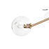 MOOSEE lampa wisząca AURA 6 złota