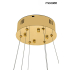 MOOSEE lampa wisząca WAVE 80 złota