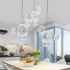 MOOSEE lampa wisząca CAPRI LINE 3 złota   - 180 LED, aluminium, szkło