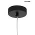 MOOSEE lampa wisząca ALURE OVAL 120       czarna/mleczna