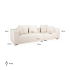 RICHMOND sofa trzyosobowa LUSSO beżowa