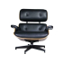 Fotel LOUNGE HM PREMIUM SZEROKI czarny - orzech