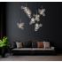 Lampa wisząca CAPRI LINE 7 złota - 420 LED, aluminium, szkło