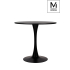 MODESTO stół TULIP FI 80 czarny - MDF, podstawa metalowa