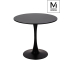 MODESTO stół TULIP FI 80 czarny - MDF, podstawa metalowa