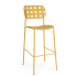 BIZZOTTO krzesło barowe ogrodowe CLOVER   żółte