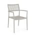 BIZZOTTO krzesło ogrodowe CALETA SATURN   szare