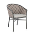 BIZZOTTO krzesło ogrodowe MARGALIDA       antracyt / beż