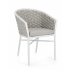 BIZZOTTO krzesło ogrodowe MARGALIDA       białe / szare