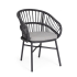 BIZZOTTO krzesło ogrodowe ODIVELAS        czarne