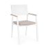 BIZZOTTO krzesło ogrodowe ZELMAR białe