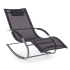 BIZZOTTO leżak bujany ogrodowy ROGER      czarny