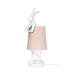 KARE lampa stołowa RABBIT 68 cm biała  / róźowa