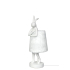 KARE lampa stołowa RABBIT FUR 50 cm       biała / srebrna