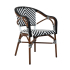Krzesło ogrodowe CAFE AZURE biały /       czarny