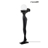 MOOSEE lampa podłogowa HUMAN MOON - włókno szklane, szkło