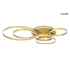 MOOSEE lampa sufitowa / plafon RINGS 6    złota