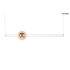 MOOSEE lampa wisząca LIBRA 90 IN  biała / złota