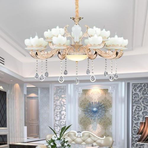 Żyrandol kryształowy 15 ramienny 95cm - A017