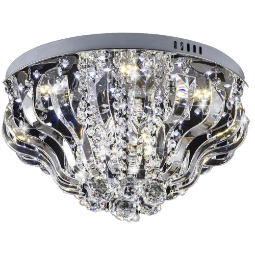 Żyrandol kryształowy z pilotem 50cm - K142