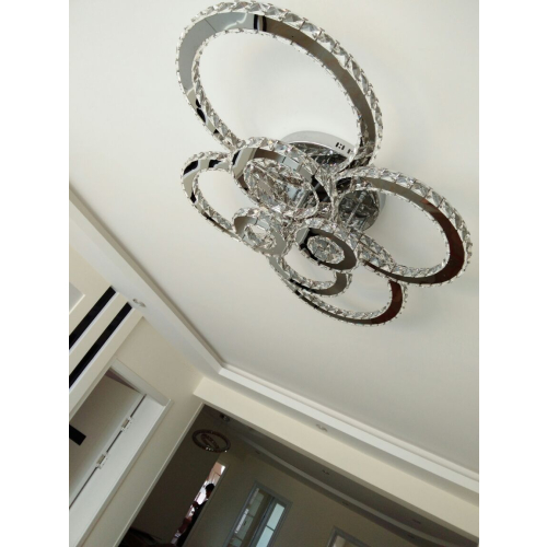 Plafon kryształowy z pilotem 110cm 100Watt K204