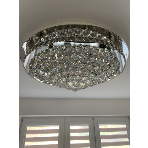 Plafon kryształowy z pilotem 80cm 72Watt - K207