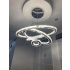 Żyrandol kryształowy ring z pilotem 100x80x60 K220