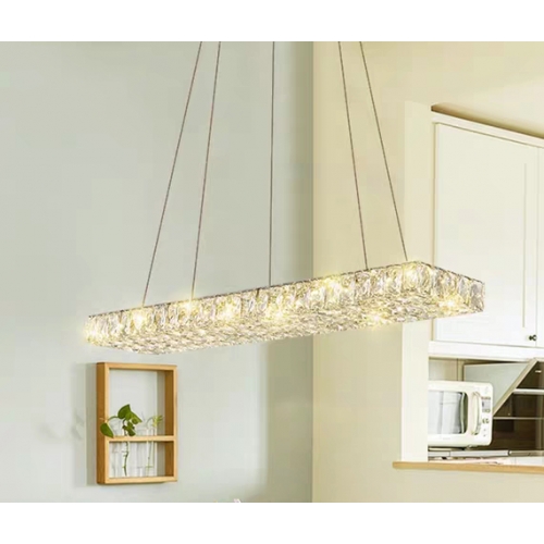 Lampa kryształowa LED nad stół - 80cm 48watt -  K227